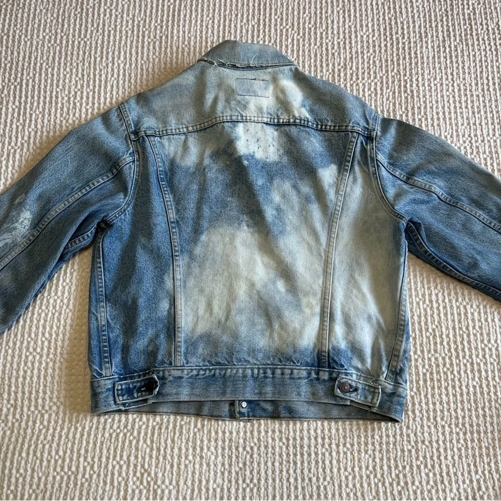 Vtg Levi's Blue Denim Type III Red Tab Trucker Chore Jacket